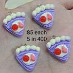 Resin food charms