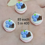 Resin food charms