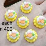 Resin food charms