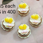Resin food charms