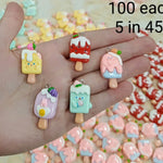 Resin food charms