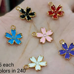 Flower charms