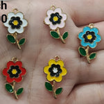 Flower charms