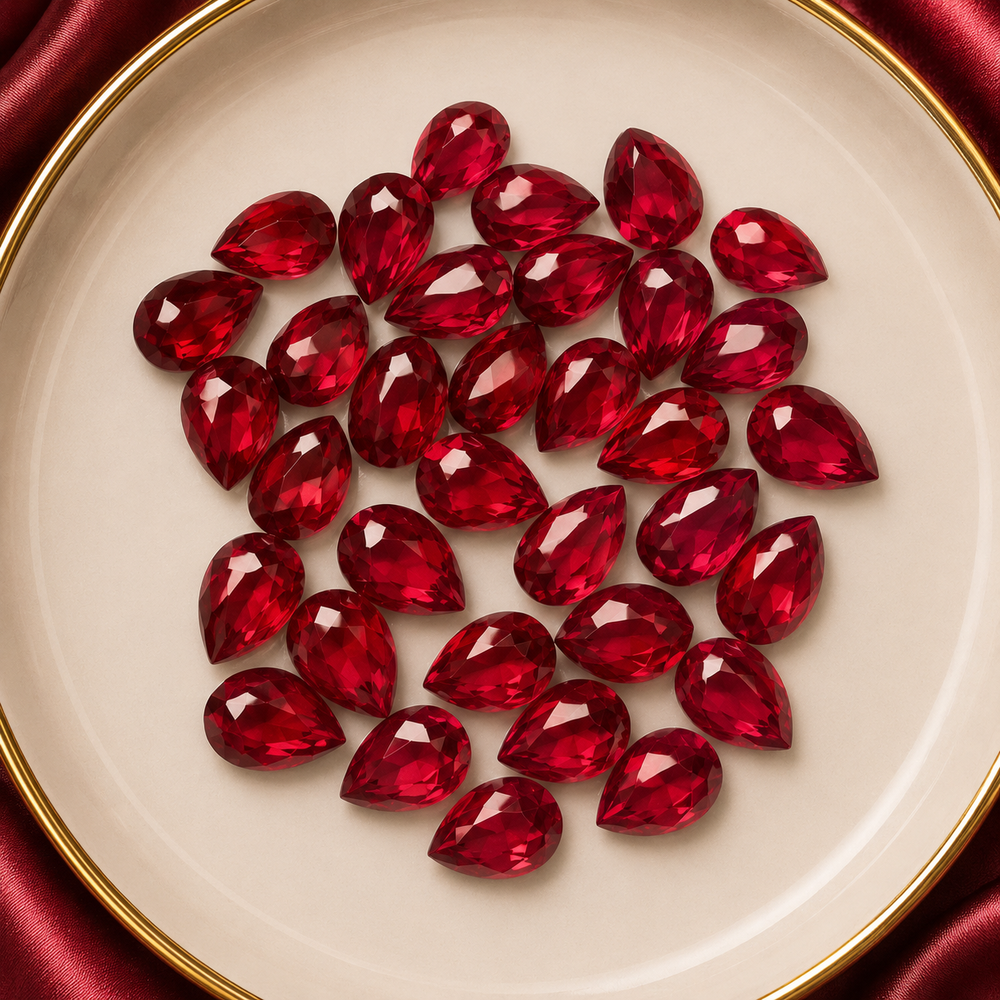 Drop shaped stones