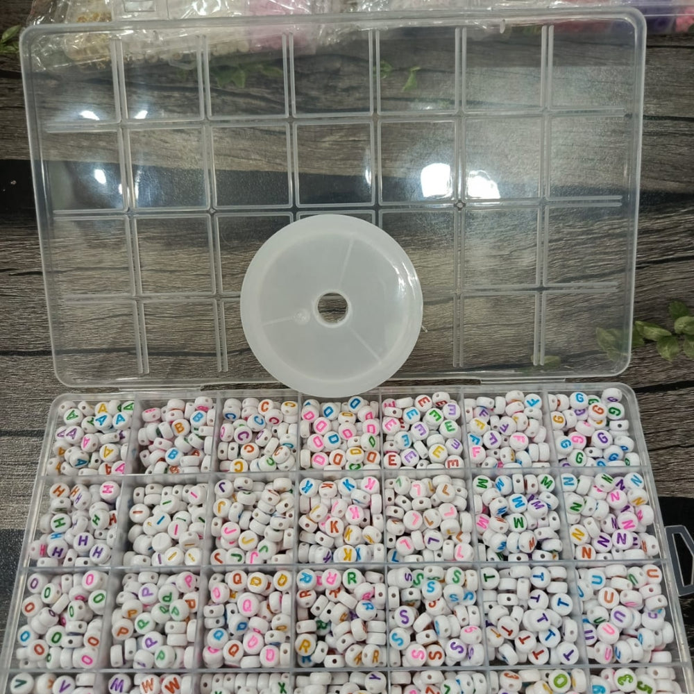 Alphabet's beads box