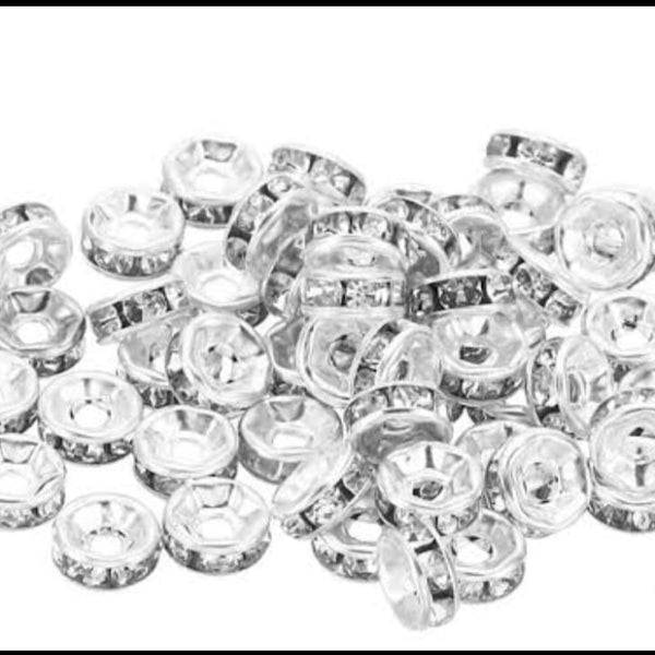 Rhinestone Spacer Beads - teens accessories Pakistan