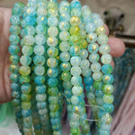 Golden Spark Cracked Bead String 8mm