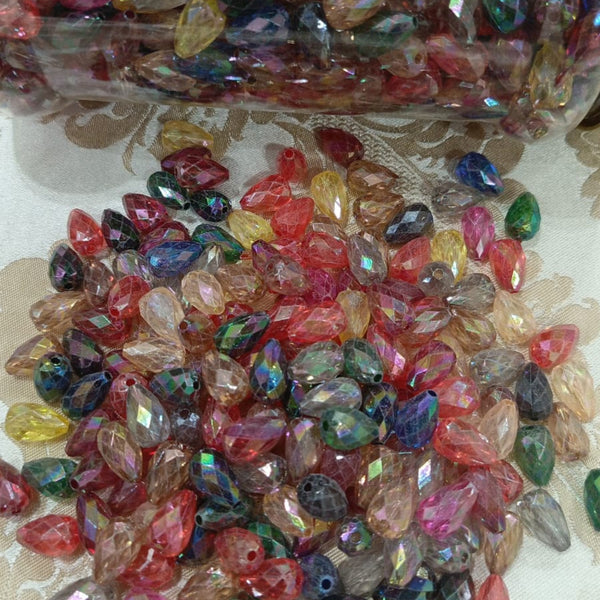 Teardrop acrylic crystal beads