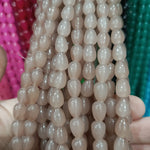 Drop shape glass bead strings