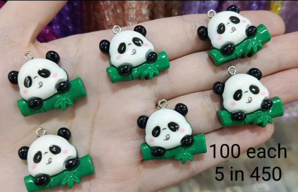 Resin Panda Charms