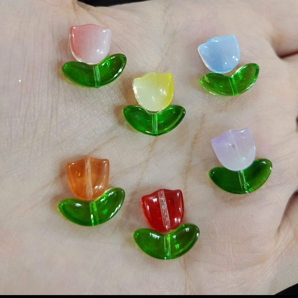 Glass Tulip bead