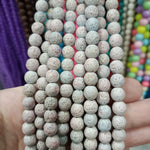 Lava bead strings, Each string contains 45-48 beads