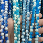 Double Tone Cracked Beads Strings 8mm image 3 - buy online Pakistan