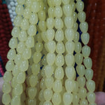 Drop shape glass bead strings