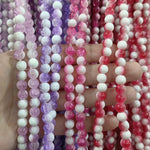Double Tone Cracked Beads Strings 8mm image 2 - buy online Pakistan