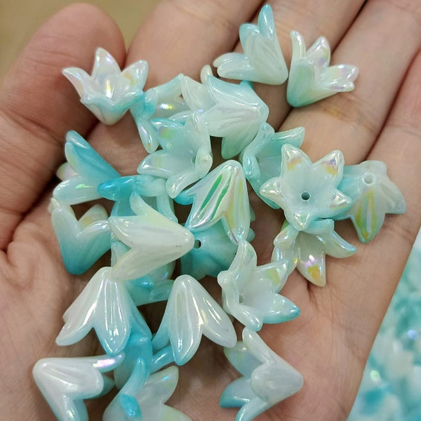 Lily flower beads