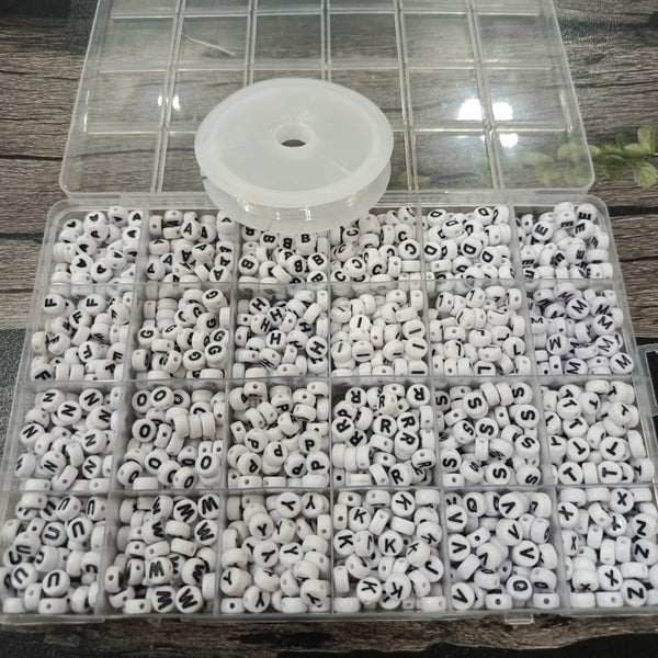 Alphabet's beads box