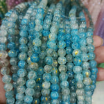 Golden Spark Cracked Bead String 8mm