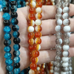 Double Tone Cracked Beads Strings 8mm image 6 - buy online Pakistan