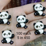 Resin Panda Charms