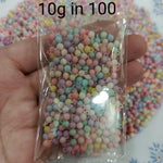 Matt pastel bead shapes