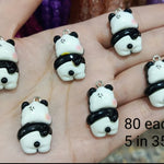 Resin Panda Charms