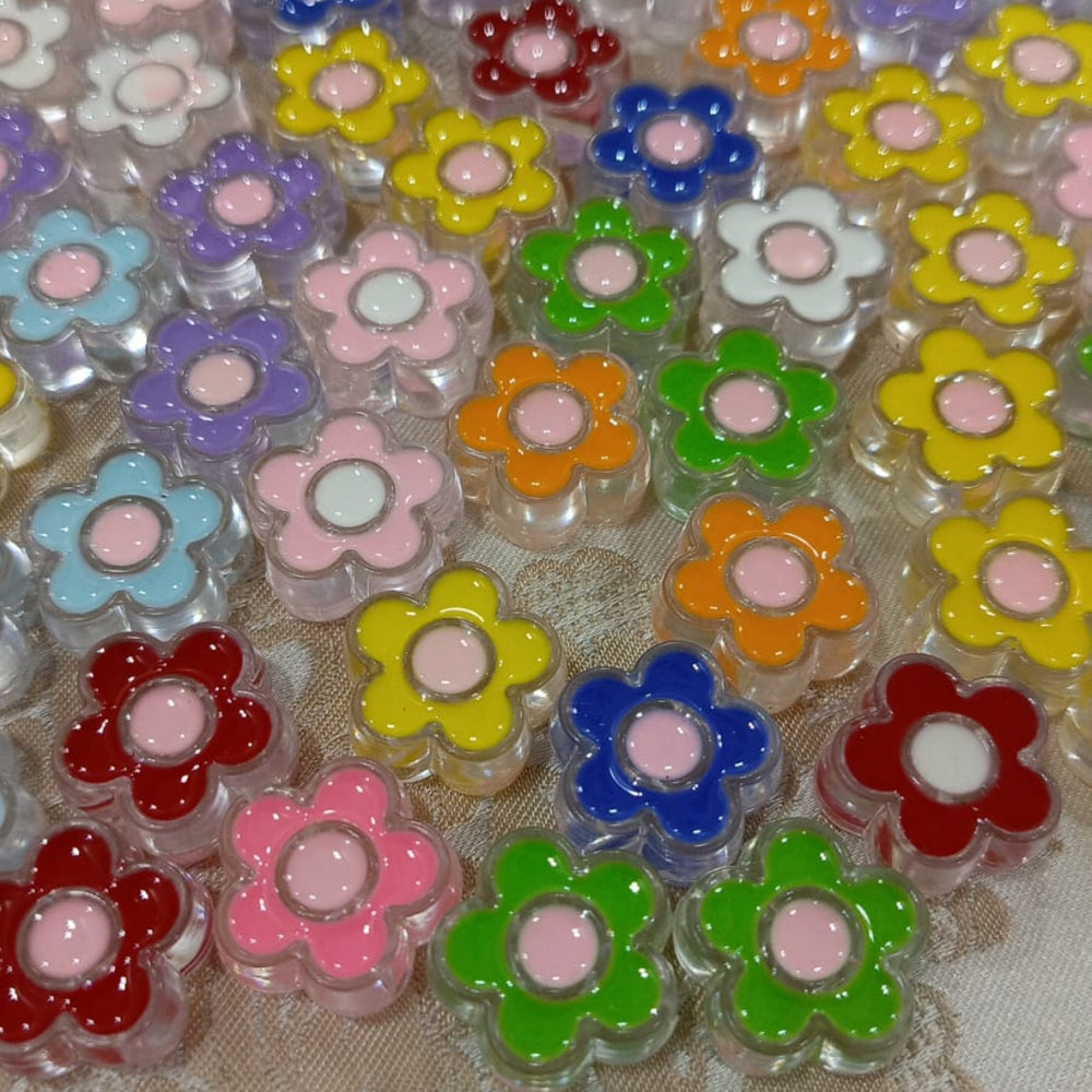 Clear Tinted Acrylic beads - Beads Pakistan