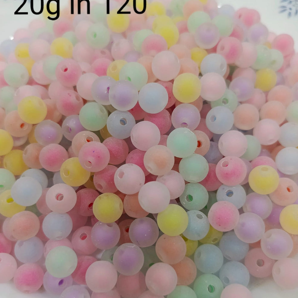 Frosted Double tone beads