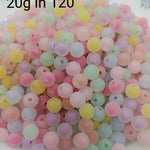 Frosted Double tone beads