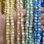 Double Tone Cracked Beads Strings 8mm image 4 - buy online Pakistan