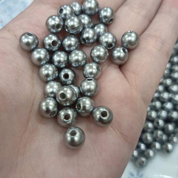 Silver beads 8mm