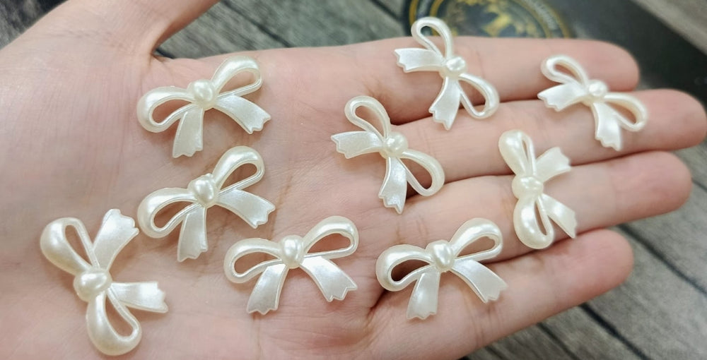 White bows big