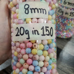 Matt pastel multicolor gumball beads