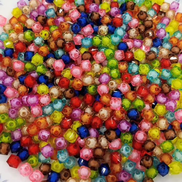 Bead-in-bead style acrylic beads
