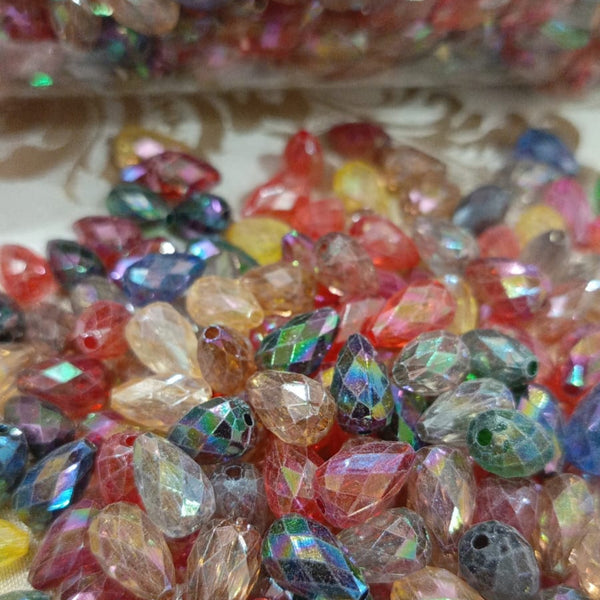 Teardrop acrylic crystal beads