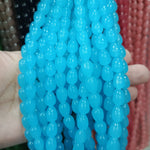 Drop shape glass bead strings