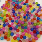 Acrylic cracked beads 10mm